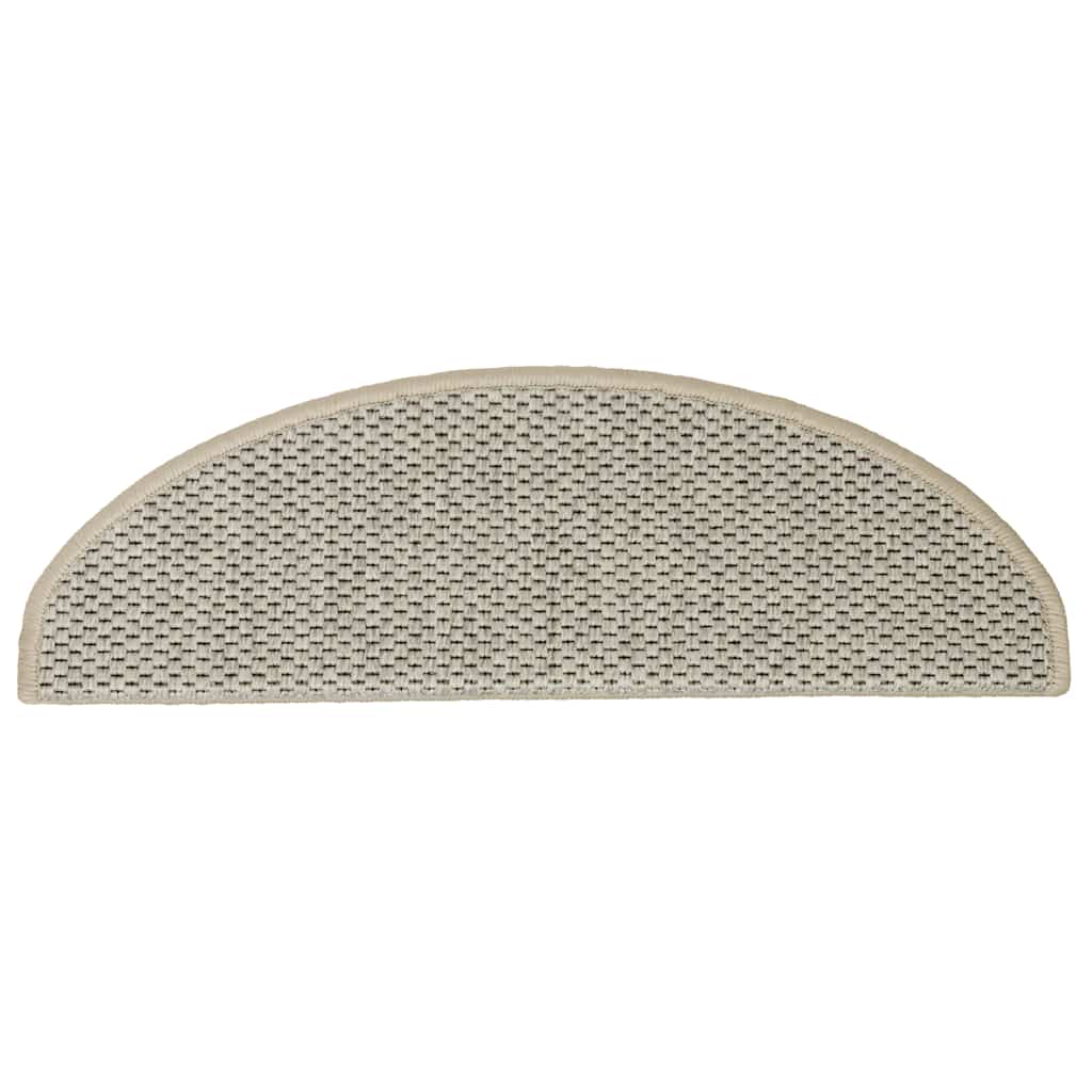 selvklæbende trappemåtter 30 stk. 65x21x4cm sisal-look lysegrøn