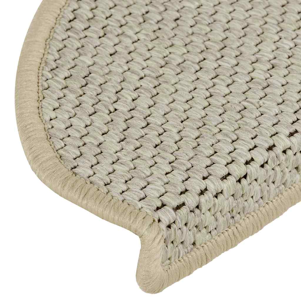 selvklæbende trappemåtter 30 stk. 65x21x4cm sisal-look lysegrøn