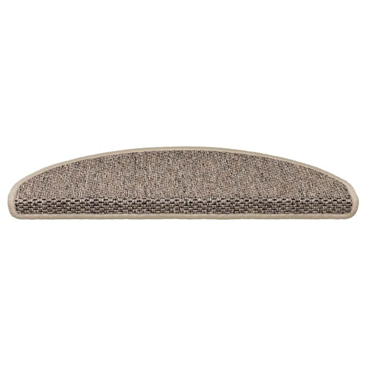 selvklæbende trappemåtter 30 stk. 65x21x4 cm sisal-look beige