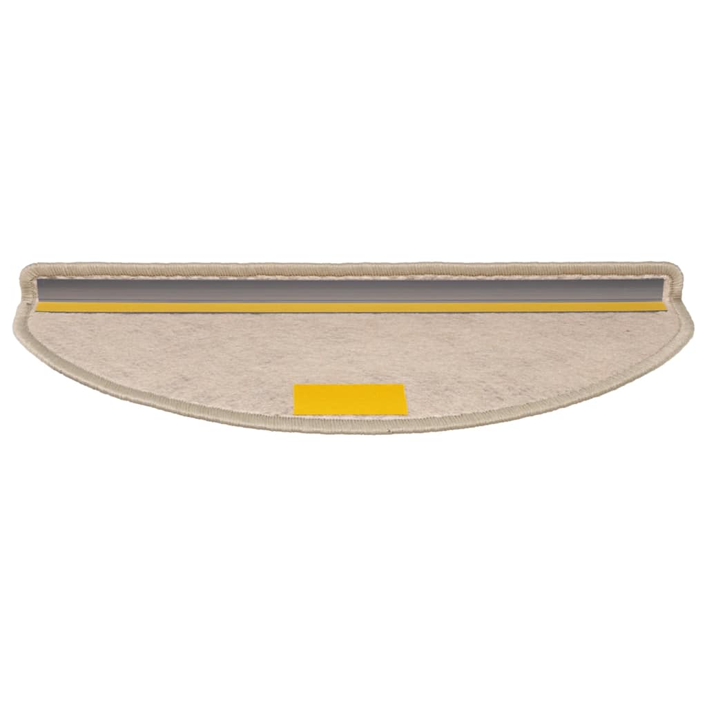 selvklæbende trappemåtter 30 stk. 65x21x4 cm sisal-look beige