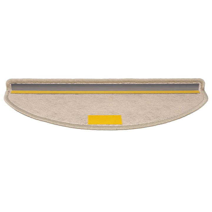 selvklæbende trappemåtter 30 stk. 65x21x4 cm sisal-look beige