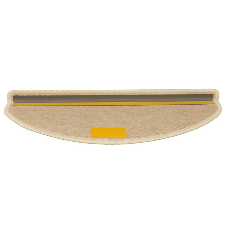 selvklæbende trappemåtter 30 stk. 65x21x4 cm sisal-look creme