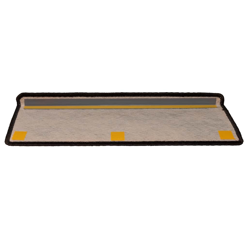 selvklæbende trappemåtter 30 stk. 65x21x4cm sisal-look antracit