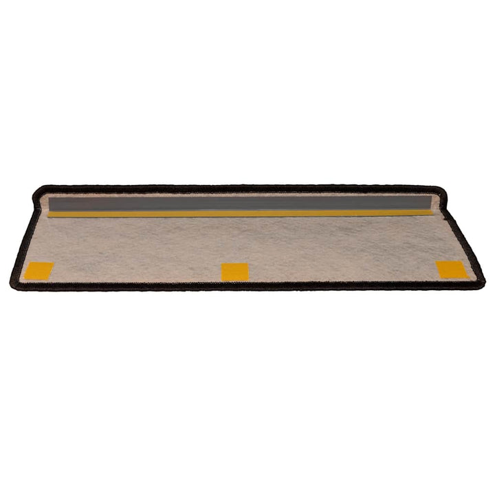 selvklæbende trappemåtter 30 stk. 65x21x4cm sisal-look antracit