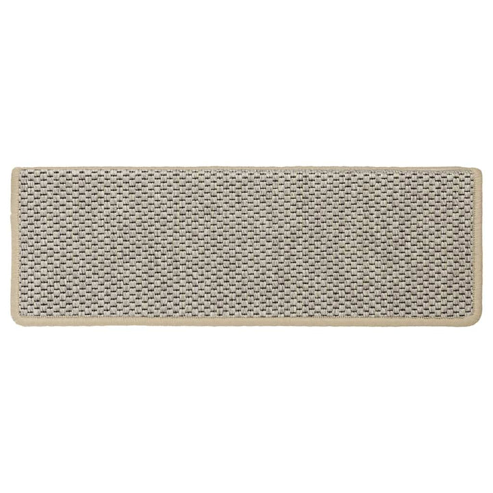 selvklæbende trappemåtter 30 stk. 65x21x4 cm sisal-look grøn