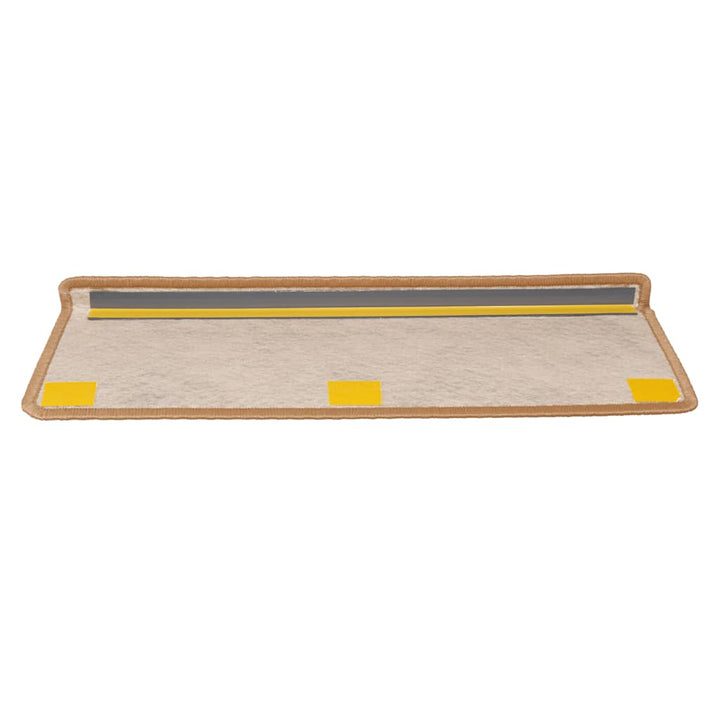 selvklæbende trappemåtter 30 stk. 65x21x4 cm sisal-look orange