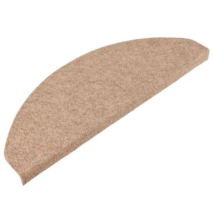 selvklæbende trappemåtter 30 stk. 65x22,5x3,5 cm beige