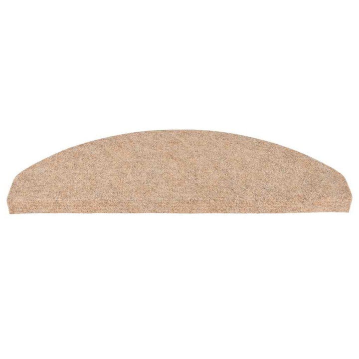 selvklæbende trappemåtter 30 stk. 65x22,5x3,5 cm beige