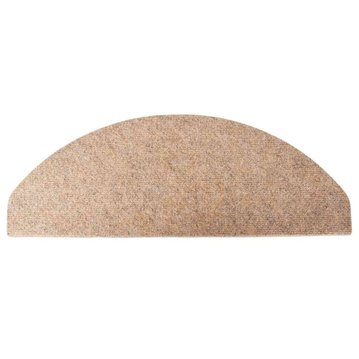 selvklæbende trappemåtter 30 stk. 65x22,5x3,5 cm beige