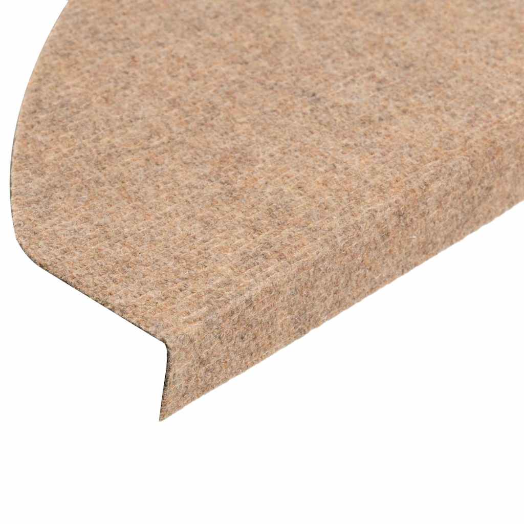 selvklæbende trappemåtter 30 stk. 65x22,5x3,5 cm beige