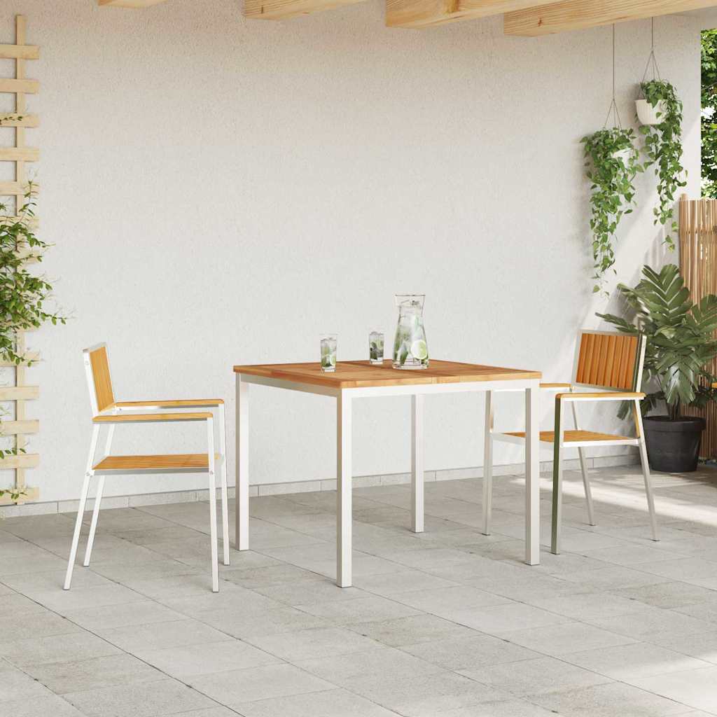 Have Spisebordssæt 3 pcs Brun Massivt teaktræ