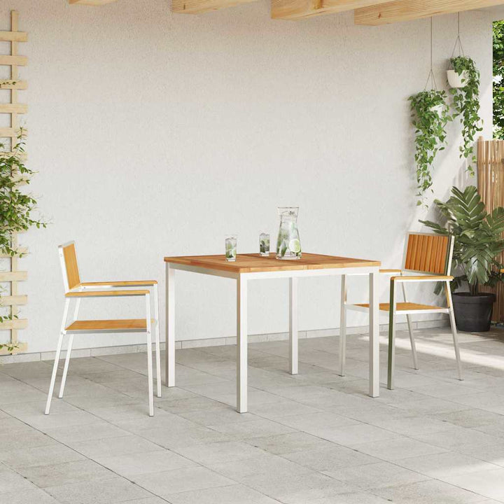 Have Spisebordssæt 3 pcs Brun Massivt teaktræ