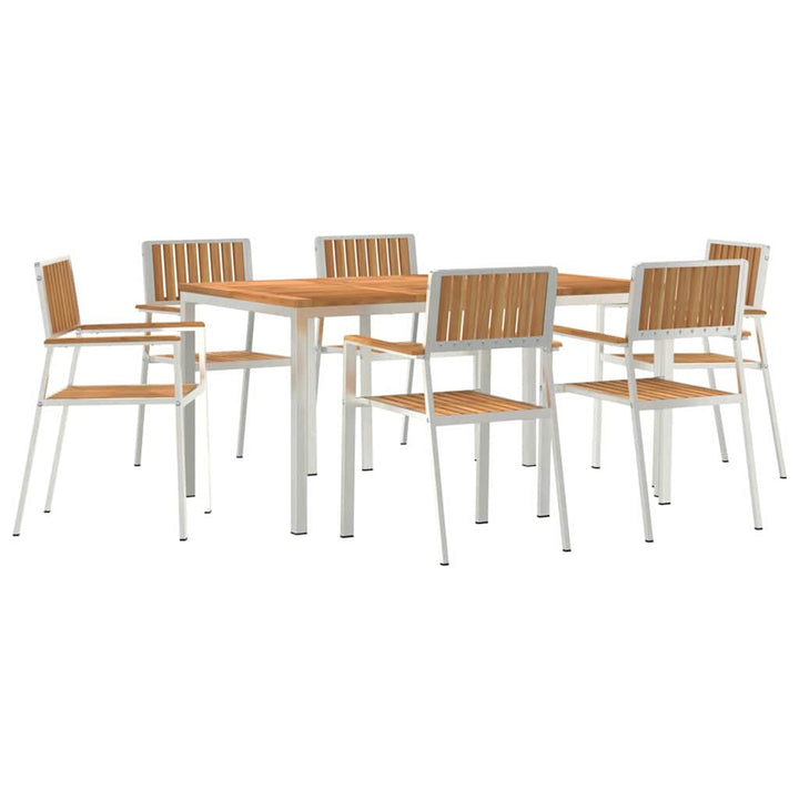 Have Spisebordssæt 7 pcs Brun Massivt teaktræ