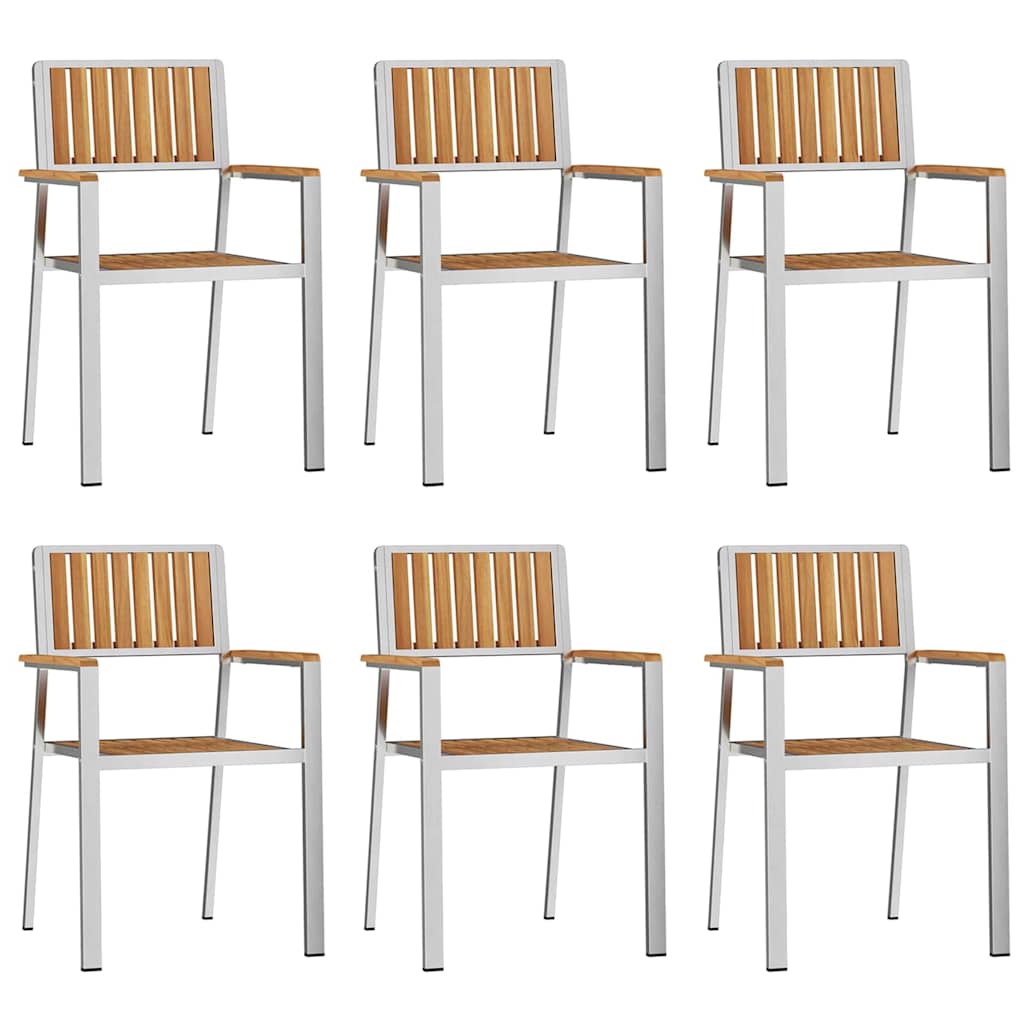 Have Spisebordssæt 7 pcs Brun Massivt teaktræ