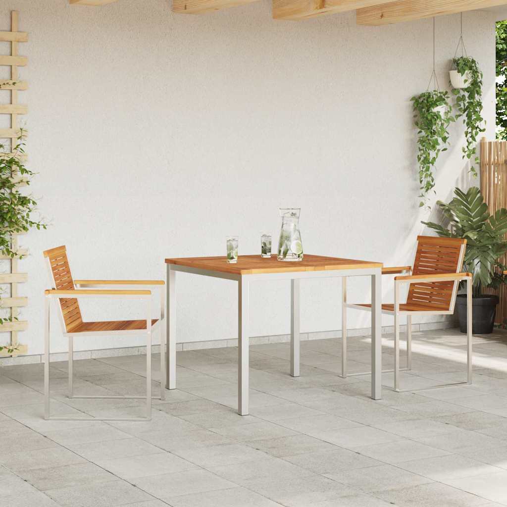 Have Spisebordssæt 3 pcs Massivt træ akacie