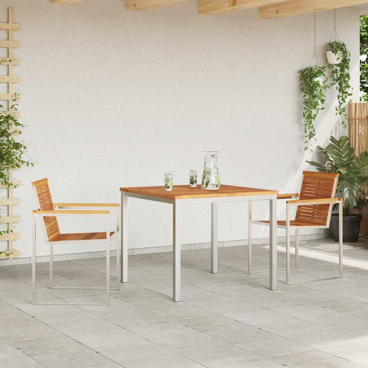 Have Spisebordssæt 3 pcs Massivt træ akacie