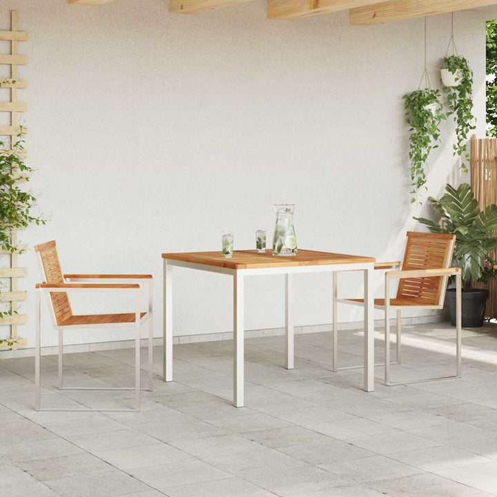 Have Spisebordssæt 3 pcs Massivt teaktræ
