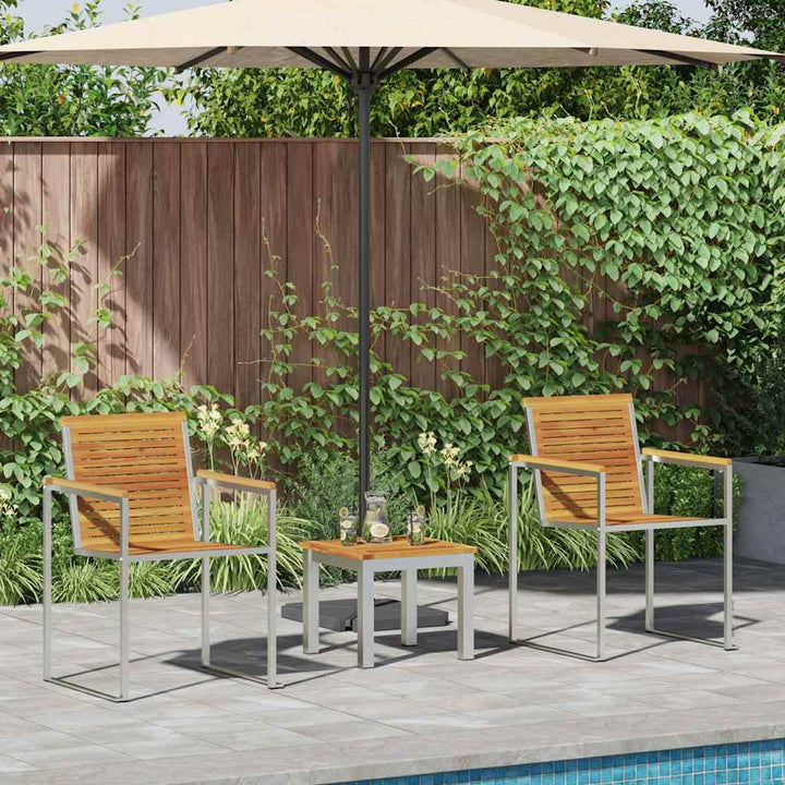 Solseng 3-person 3 pcs Brun 200x60x88cm MassivAkacietræ