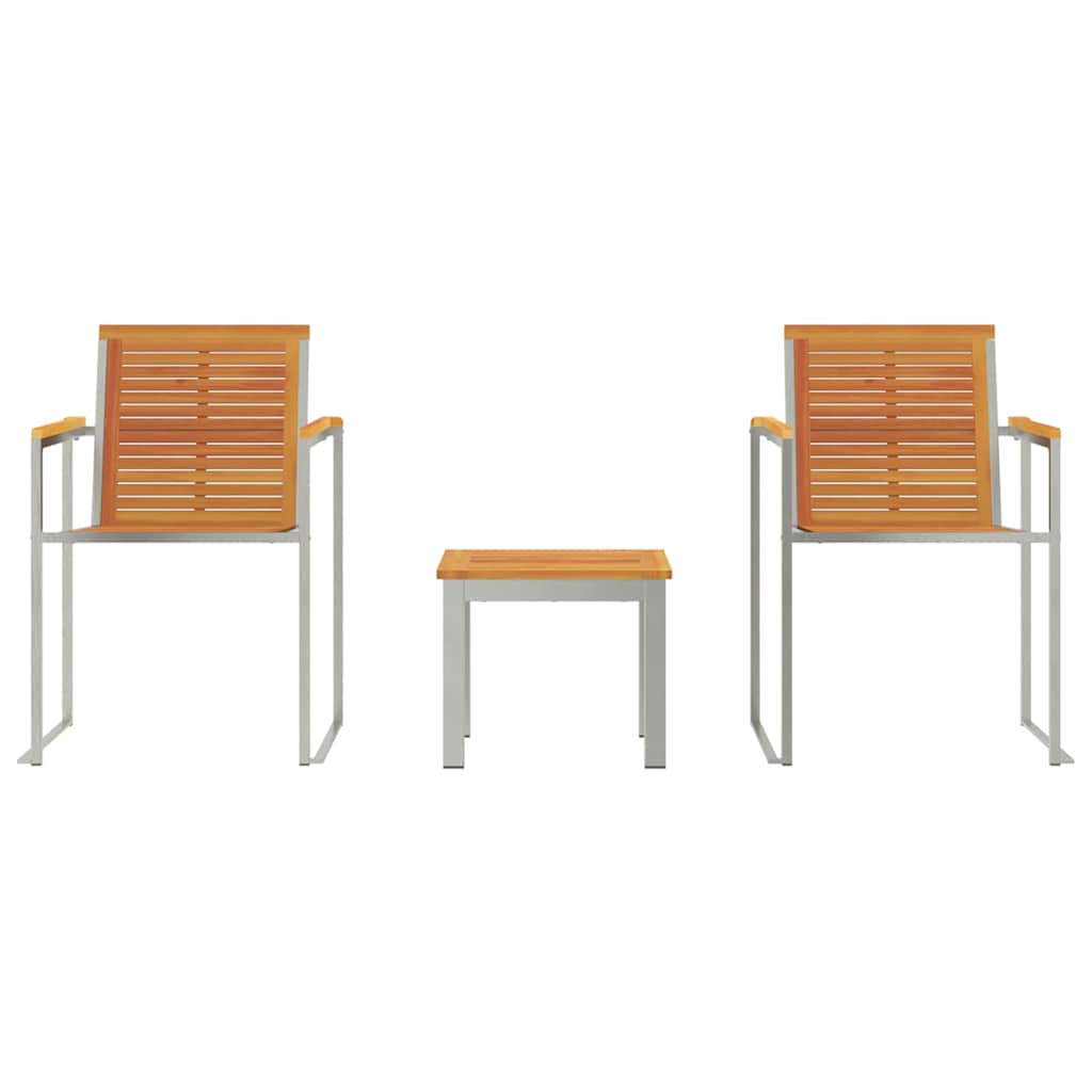 Solseng 3-person 3 pcs Brun 200x60x88cm MassivAkacietræ