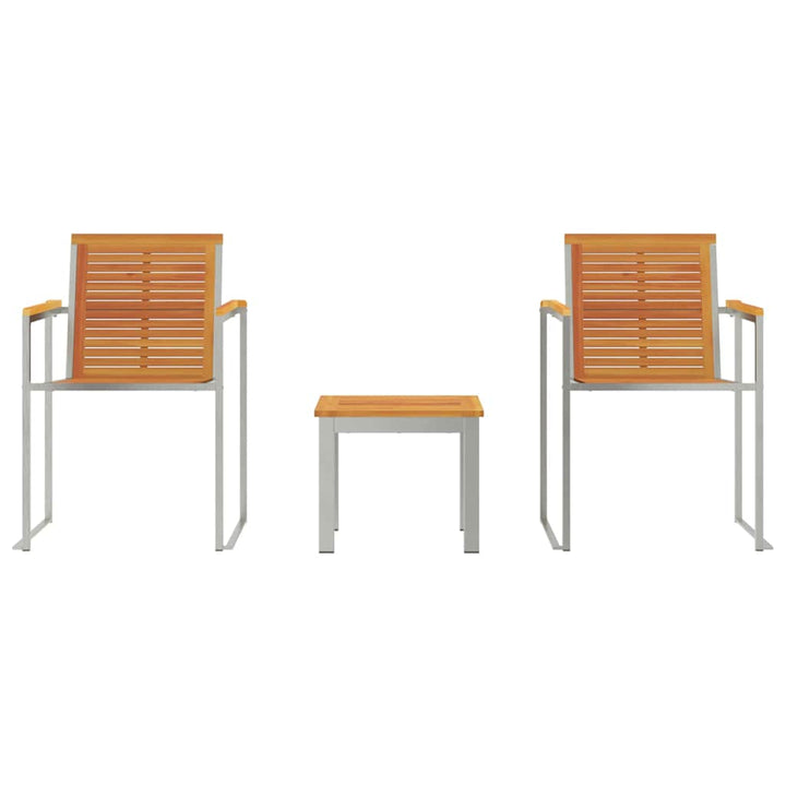 Solseng 3-person 3 pcs Brun 200x60x88cm MassivAkacietræ