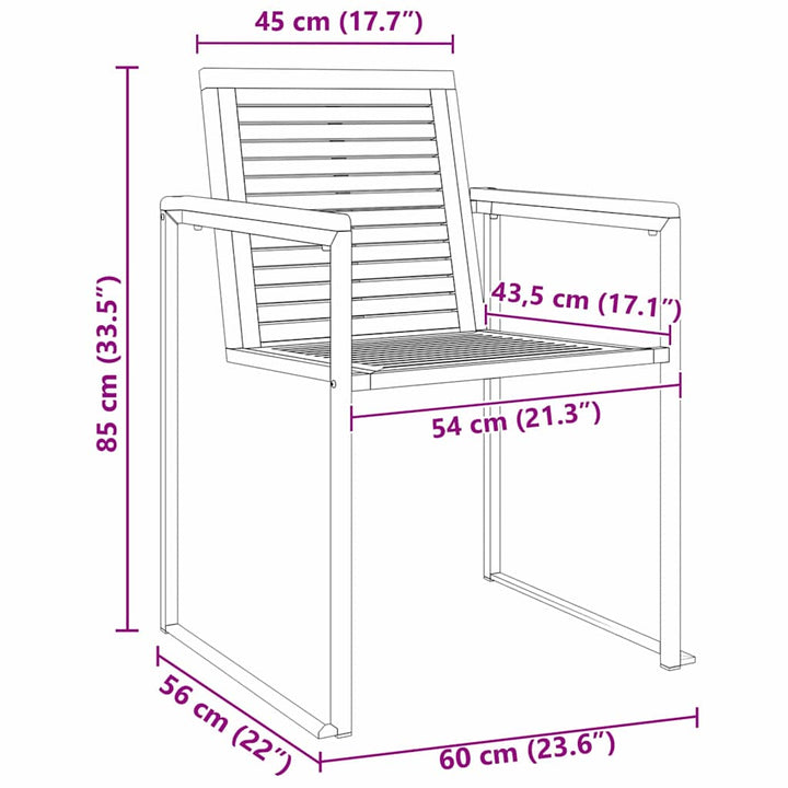 Solseng 3-person 3 pcs Brun 200x60x88cm MassivAkacietræ