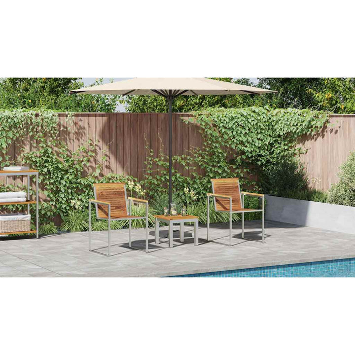 Solseng 3-person 3 pcs Brun 200x60x88cm MassivTeaktræ