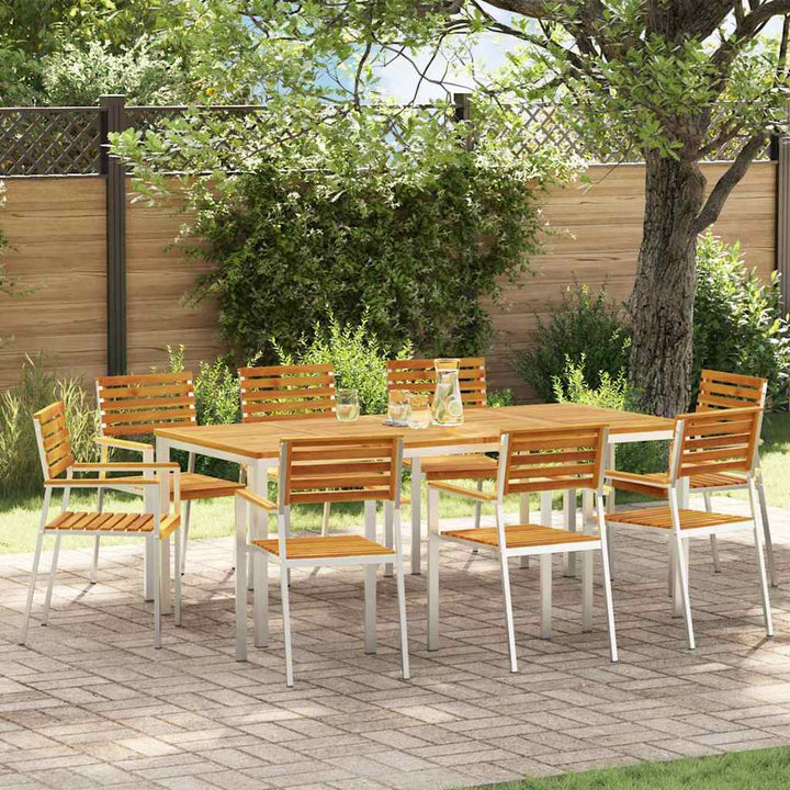 Have Stol 8 pcs Brun 56 x 54.5 x 87cm Massivt akacietræ