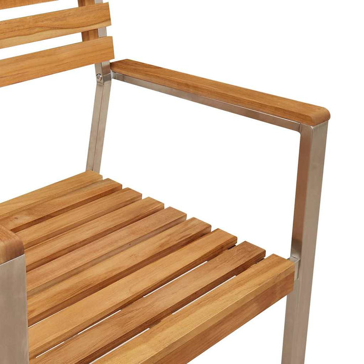 Have Stol 8 pcs Brun 56 x 54.5 x 87cm Massivt teaktræ