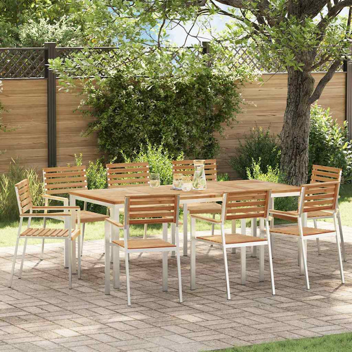 Have Stol 8 pcs Brun 56 x 54.5 x 87cm Massivt teaktræ