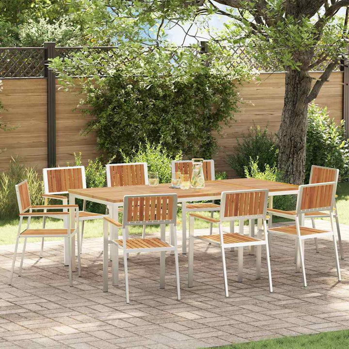 Have Stol 8 pcs Brun 56 x 54.5 x 87cm Massivt akacietræ