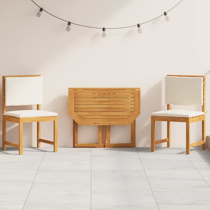 Have Bistro Sæt 3 pcs Brun Massivt akacietræ