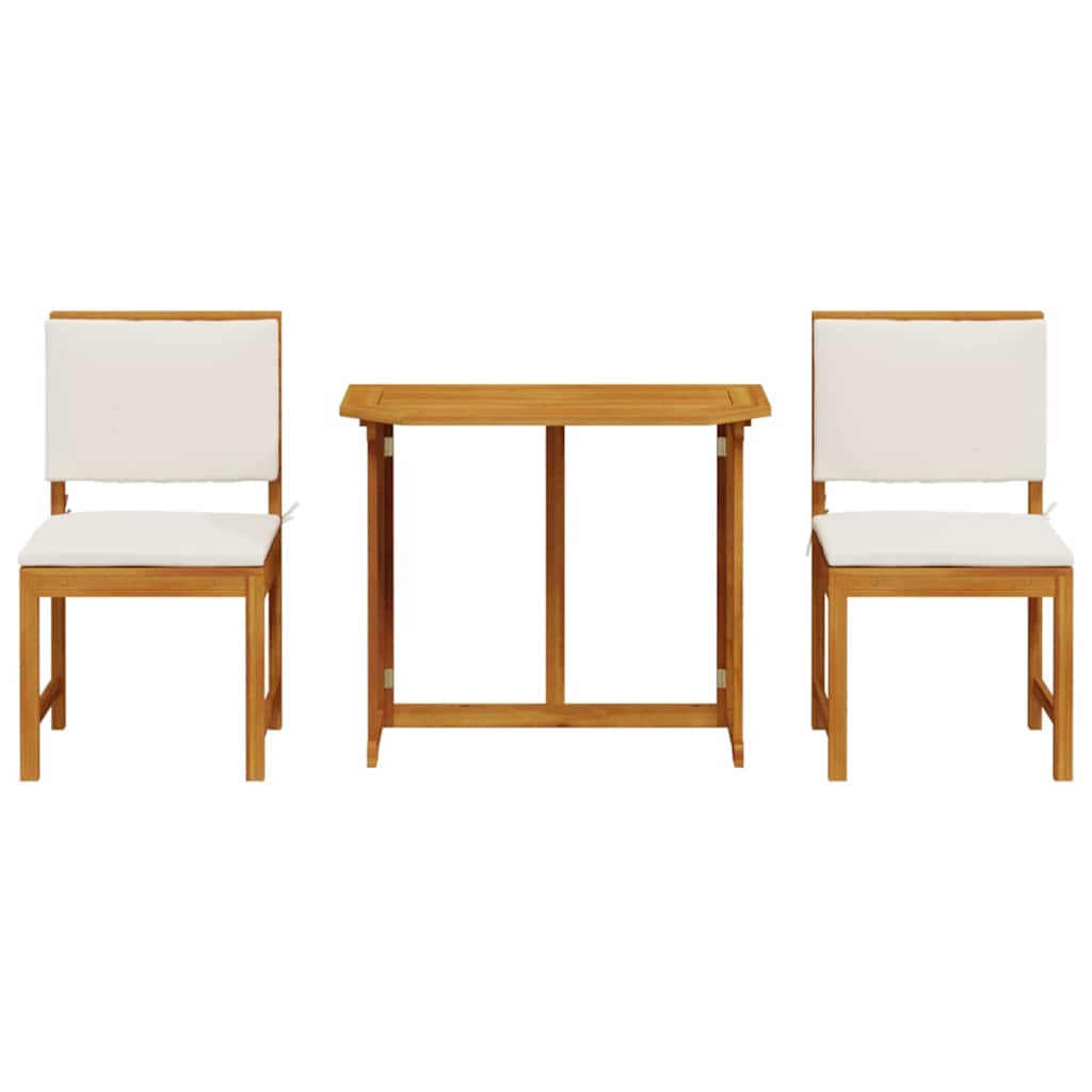 Have Bistro Sæt 3 pcs Brun Massivt akacietræ