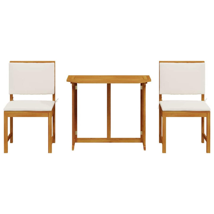 Have Bistro Sæt 3 pcs Brun Massivt akacietræ