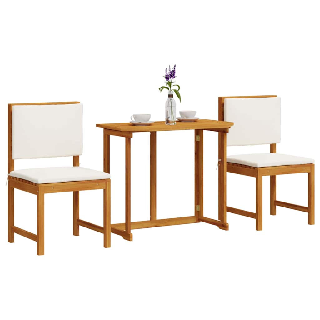 Have Bistro Sæt 3 pcs Brun Massivt akacietræ