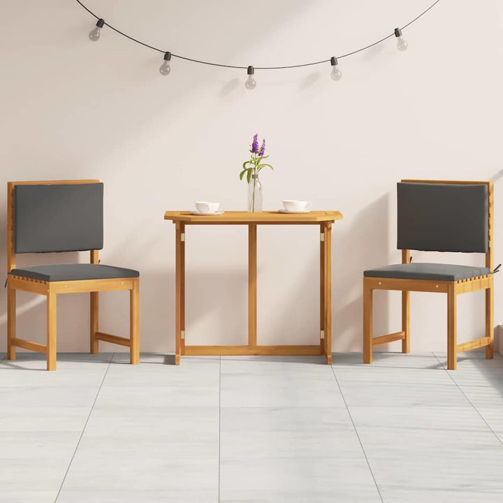 Have Bistro Sæt 3 pcs Brun Massivt akacietræ