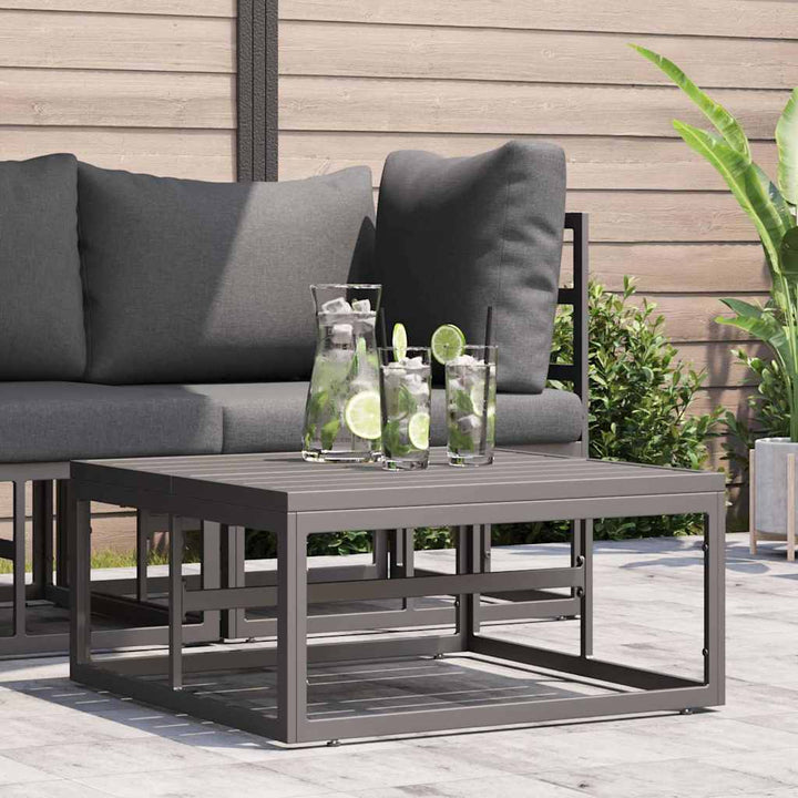 Udendørs Møbler Sort Aluminium