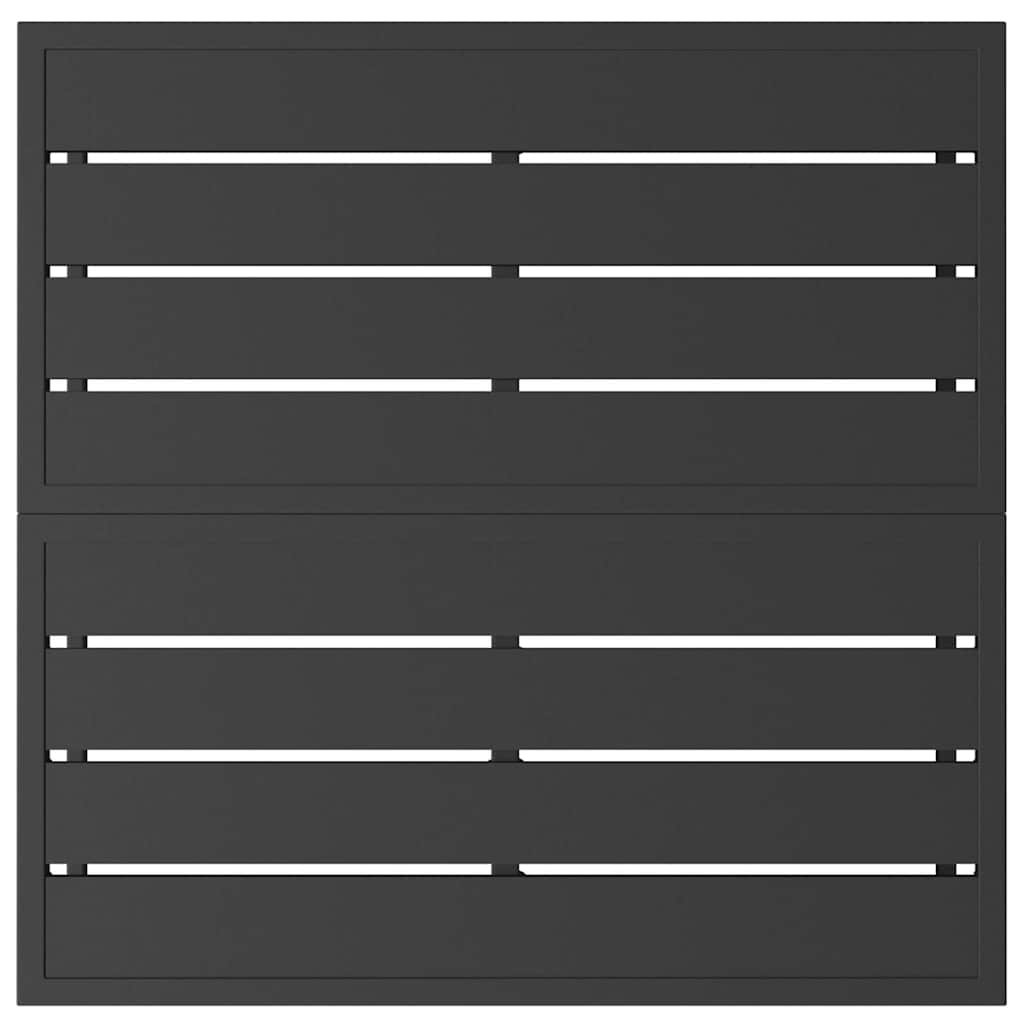 Udendørs Møbler Sort Aluminium