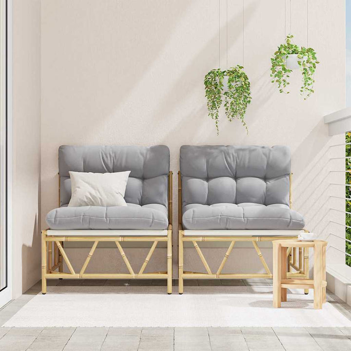Have Stol 2 pcs Lysegrå 75 x 75 x 71 cm Stål