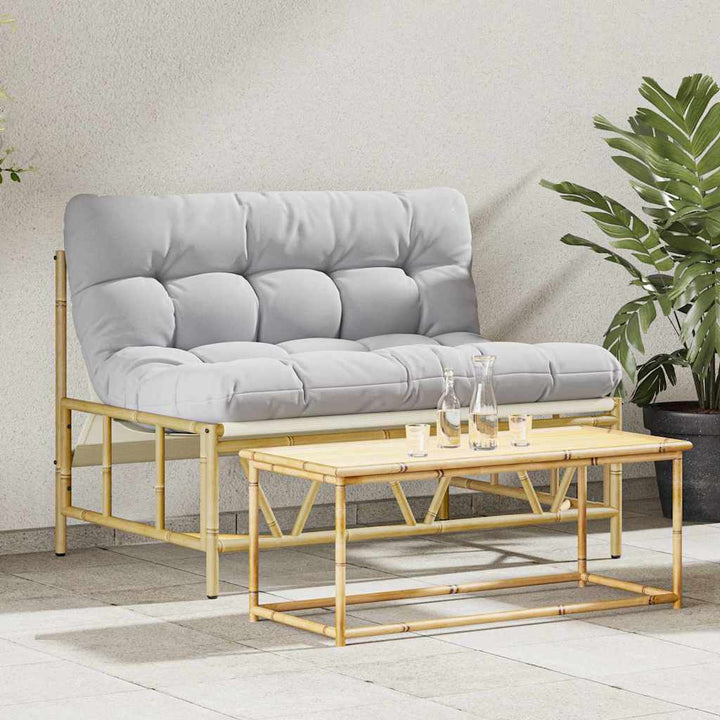 Havebænk Lysegrå 110 x 75 x 71 cm Stål