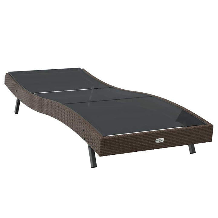 Solseng 1-person Brun 70 x 197 x 82 cm Poly rattan og metal