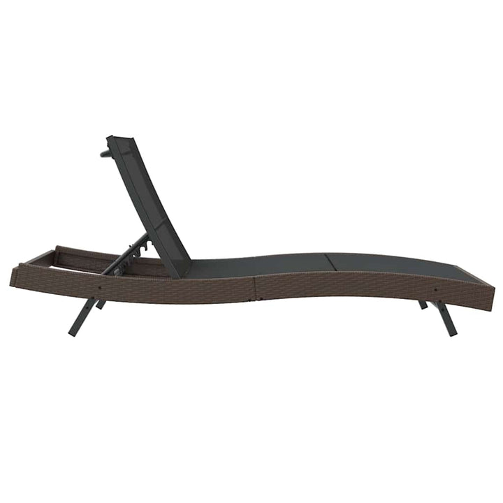 Solseng 1-person Brun 70 x 197 x 82 cm Poly rattan og metal