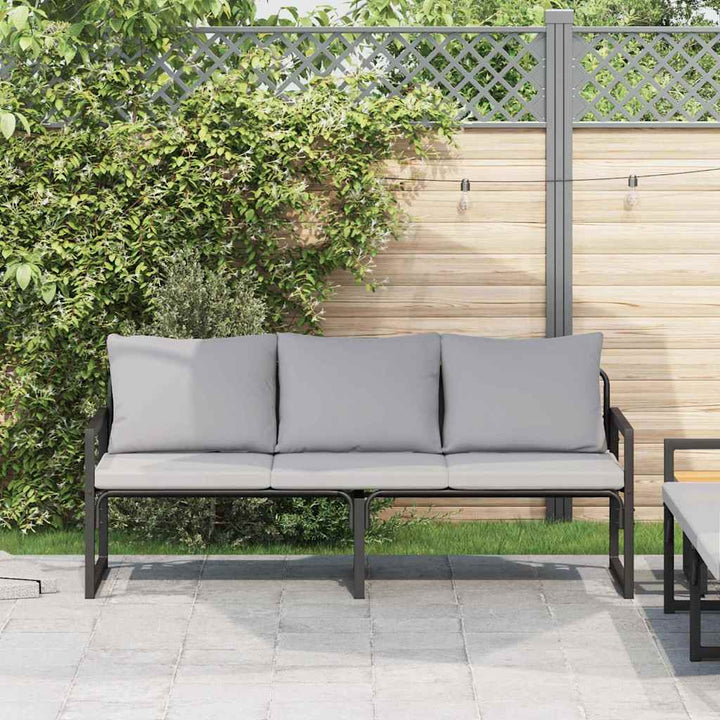 Havemøbler med pude Andet Sort 180 x 72.5 x 71 cm Stål