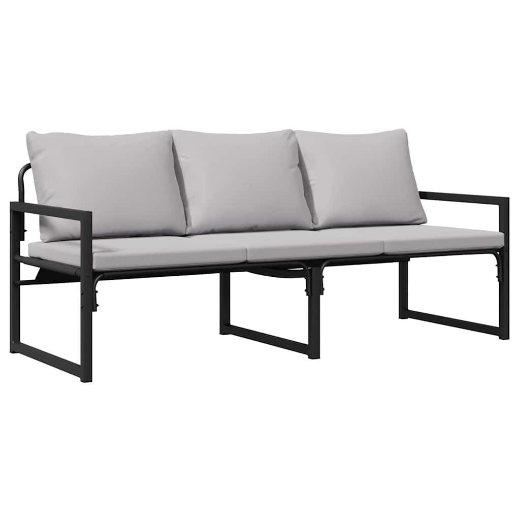 Havemøbler med pude Andet Sort 180 x 72.5 x 71 cm Stål