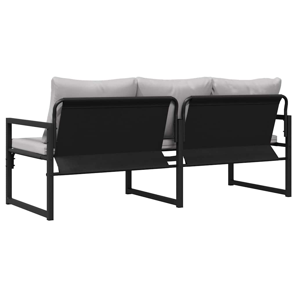 Havemøbler med pude Andet Sort 180 x 72.5 x 71 cm Stål