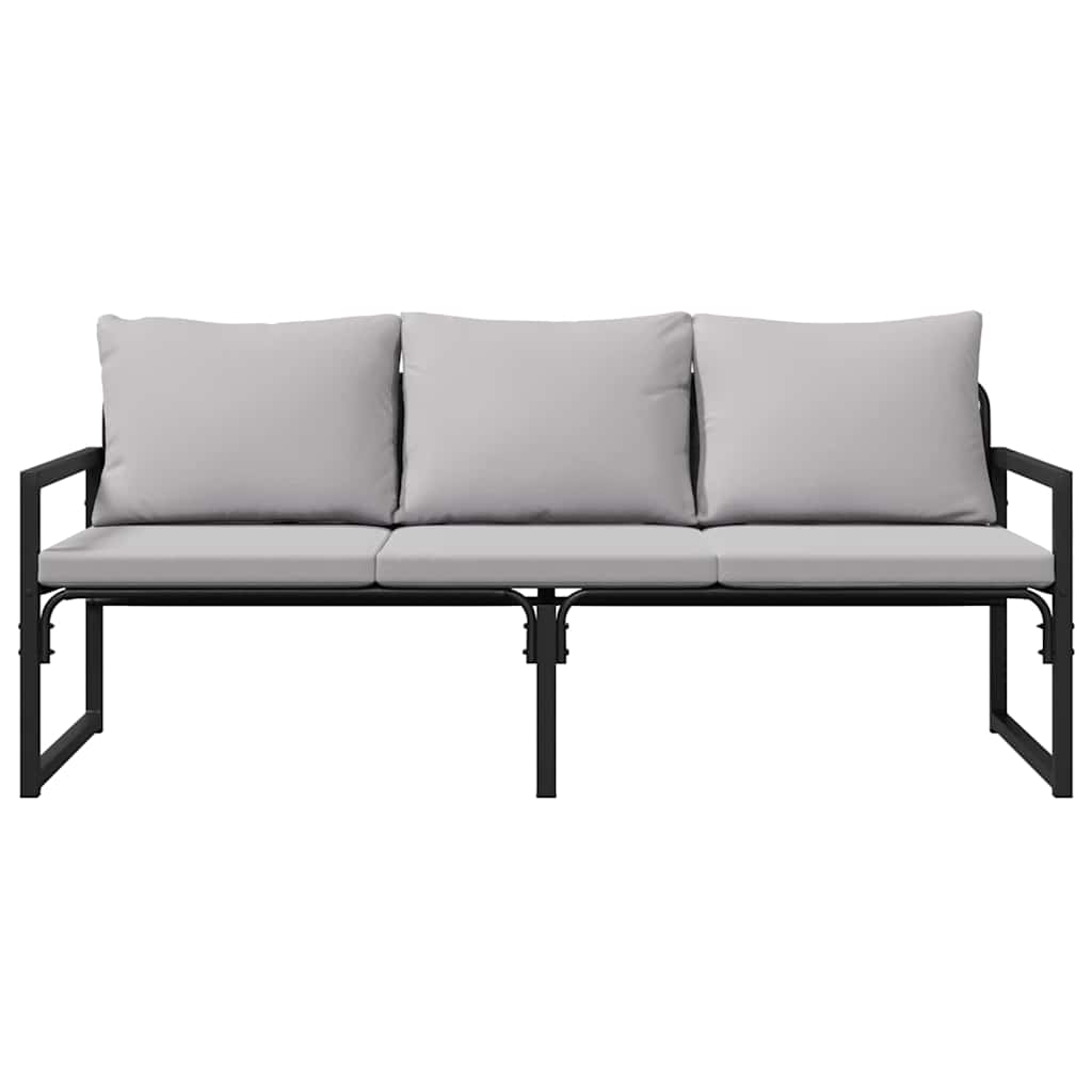 Havemøbler med pude Andet Sort 180 x 72.5 x 71 cm Stål