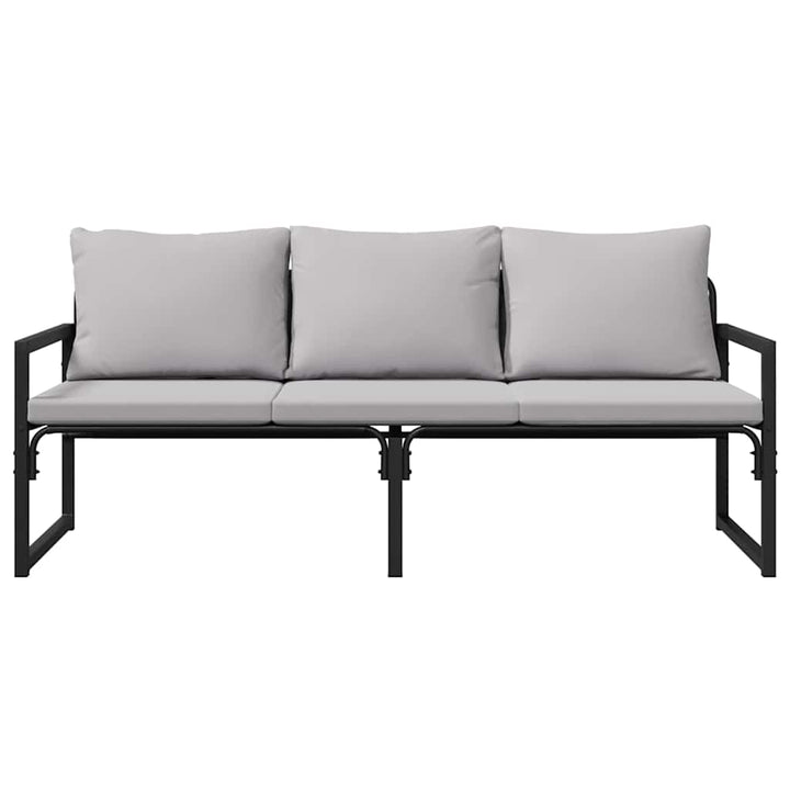 Havemøbler med pude Andet Sort 180 x 72.5 x 71 cm Stål