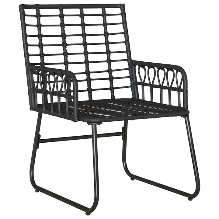 Have Spisebordssæt 3 pcs Sort og Anthracit Poly rattan, stål