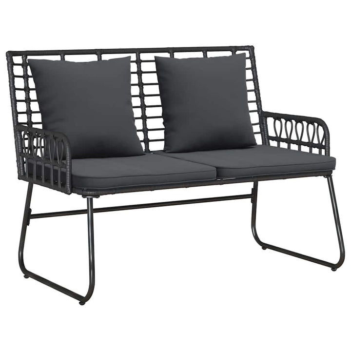 Have Spisebordssæt 3 pcs Sort og Anthracit Poly rattan, stål