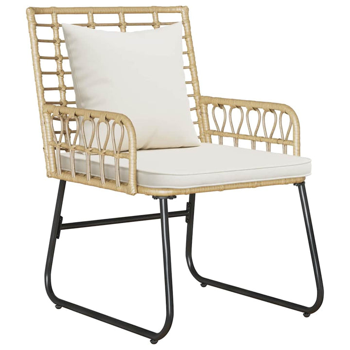 Have Spisebordssæt 3 pcs Brun og Creme Poly rattan, stål