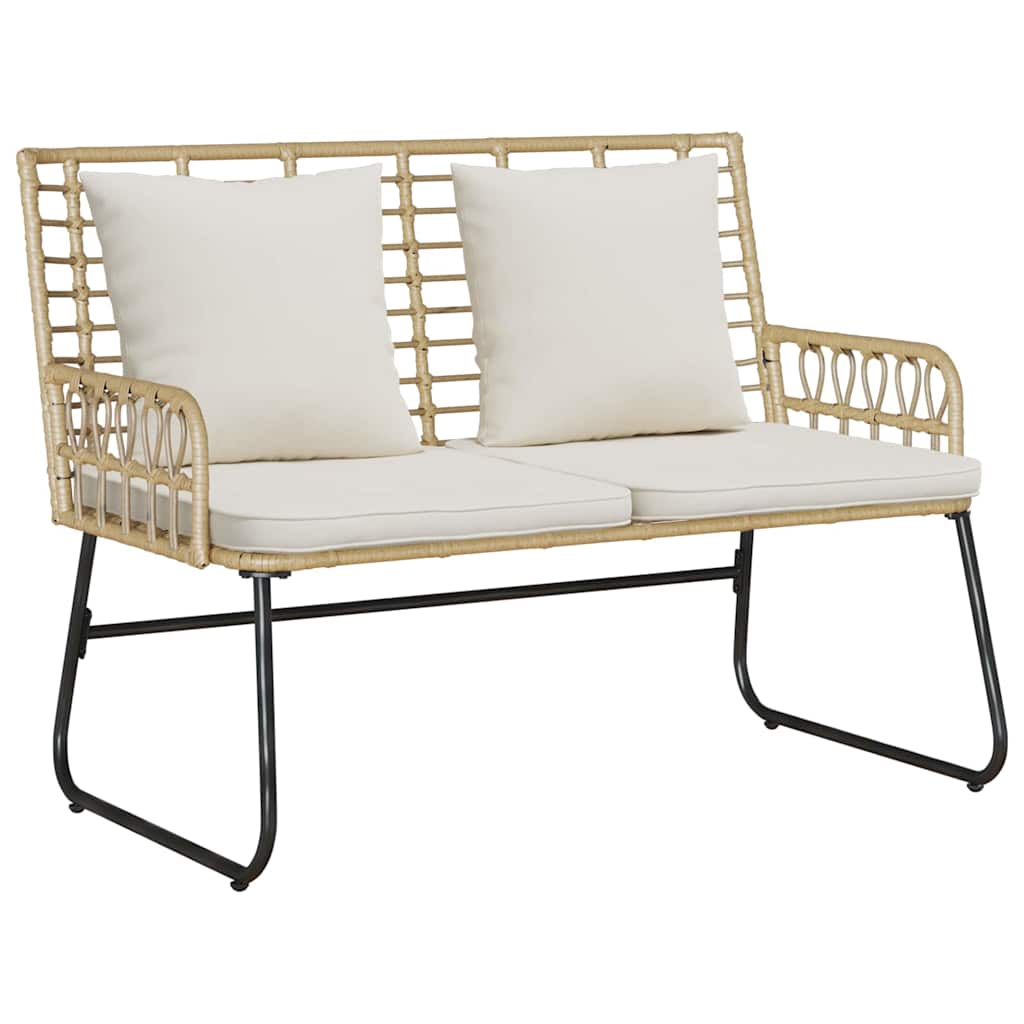Have Spisebordssæt 3 pcs Brun og Creme Poly rattan, stål